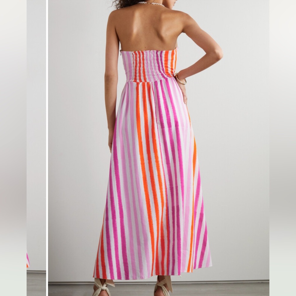 ❤️ EMPORIO SIRENUSE Johanna striped cotton-poplin maxi dress - Picture 5 of 9